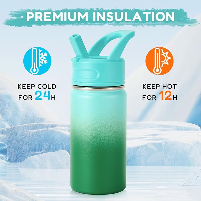 12oz Kids Water Bottle for School, Toddler Water Bottles - Image 5