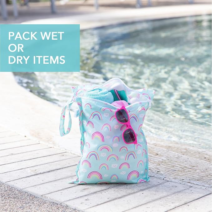 Bumkins - Waterproof Wet Bag - For Baby, Swim Suit, Cloth Diapers, Pump Parts - Image 3