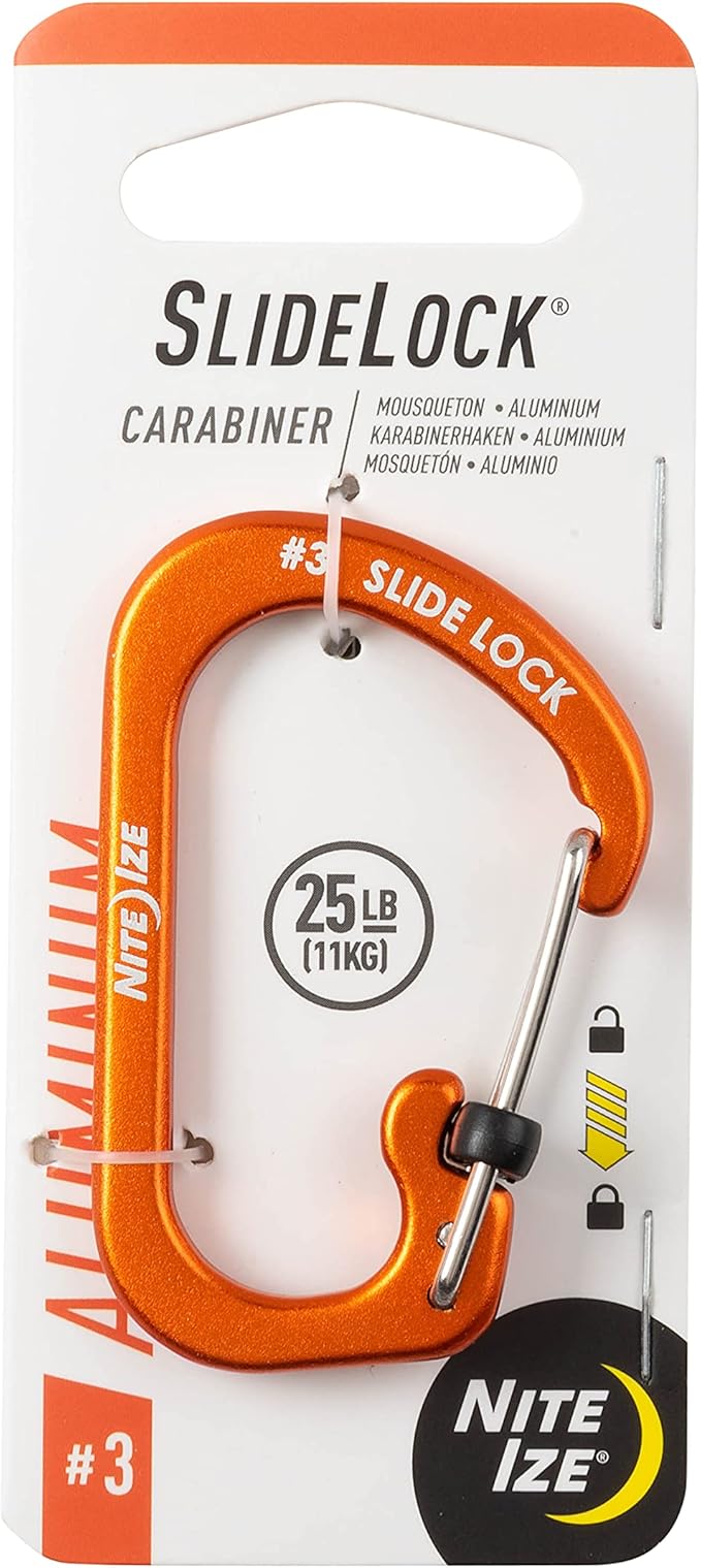 Carabiner SlideLock No3 Orange by Nite+Ize