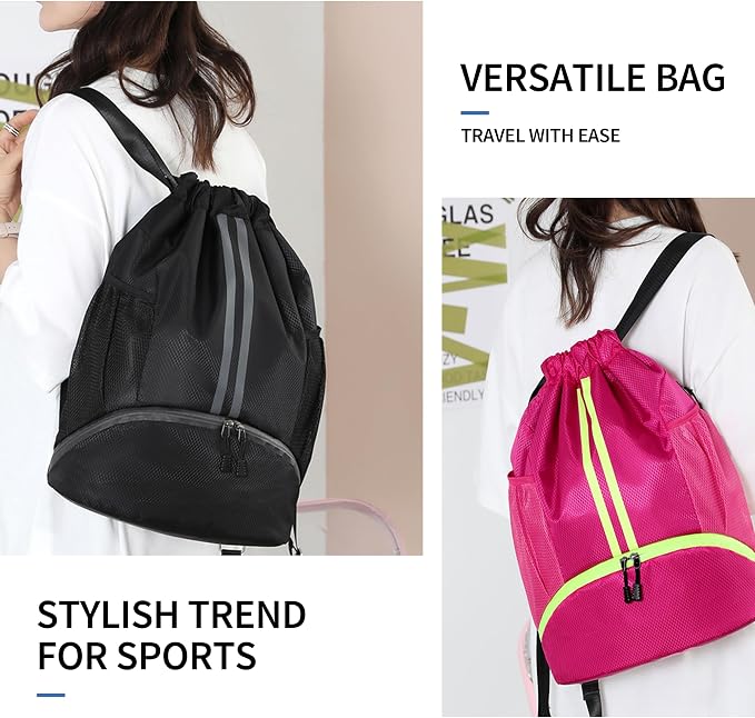 JELUTAR Drawstring Backpack Gym Bag - Image 7