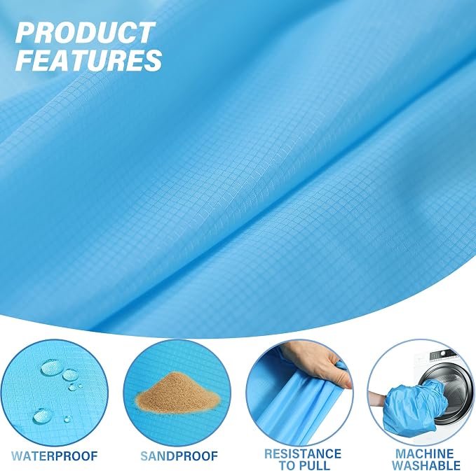 Famstar Beach Blanket Oversized Extra Large 10'X 9', Waterproof Sandproof Beach - Image 6