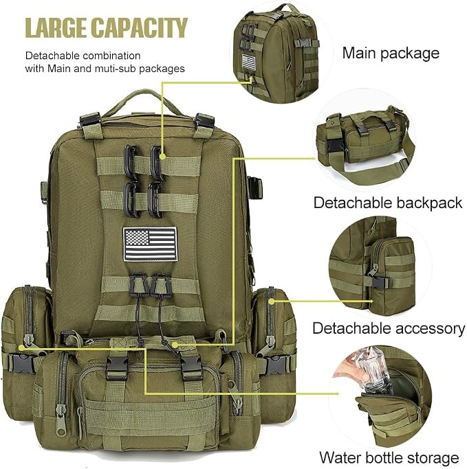 Large Military Tactical Backpack - Image 2