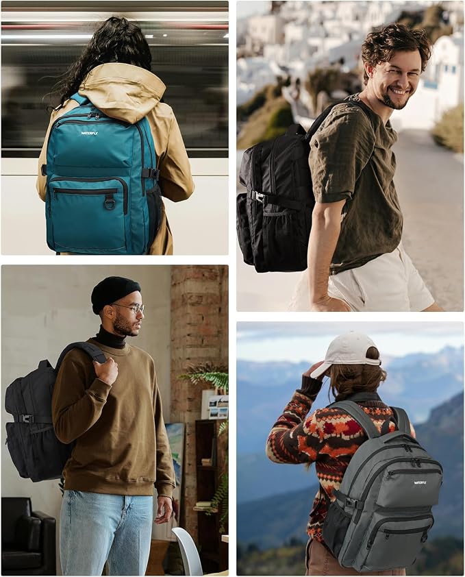 WATERFLY Travel Laptop School Backpack: Big Student College Middle School - Image 7