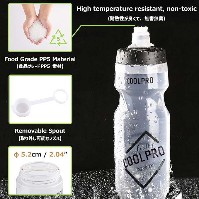 Azarxis TPU Soft Flask Collapsible Water Bottle Running Folding Gel Water - Image 3