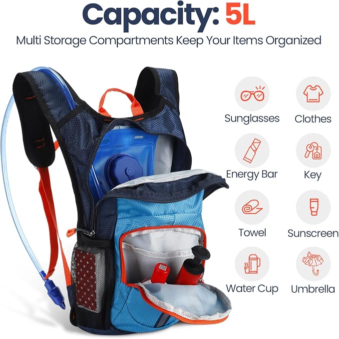 Shinylin 2 Pcs Kids Hydration Backpack - Image 4