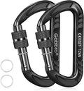 Gabbro Carabiner Clips Heavy Duty 12kN, Wiregate Aluminum Lightweight Caribeener by Gabbro
