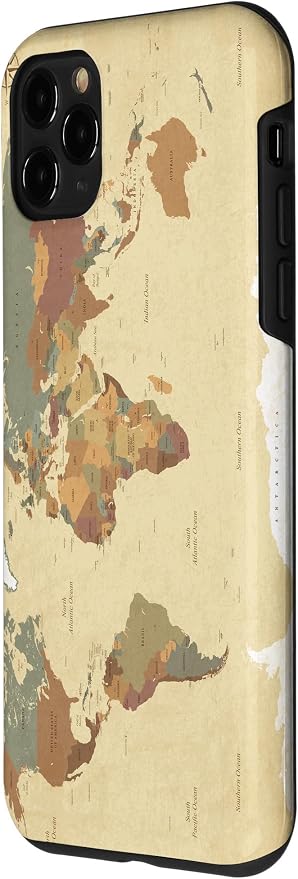 Globe Map Smartphone Cell Cover Gift World Map Pattern Phone Case - Image 2