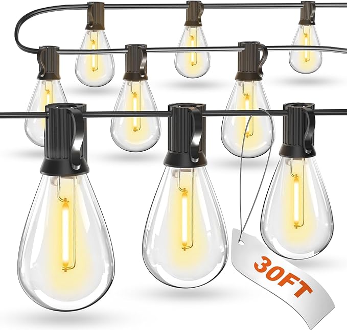 luckystyle 30FT LED Outdoor String Lights by luckystyle