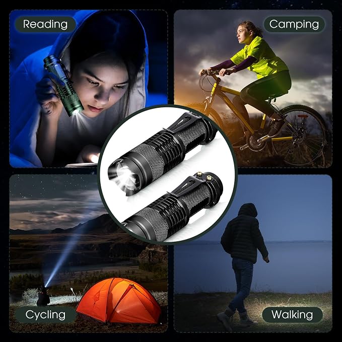 Fumete 20 Pieces LED Flashlight Mini 3 Mode Tactical Torch Small Water - Image 7