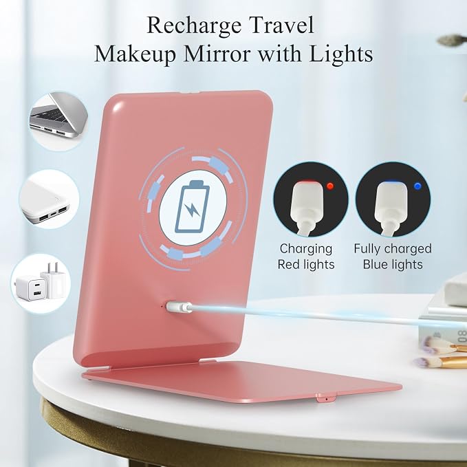 FUNTOUCH Rechargeable Travel Makeup Mirror - Image 2