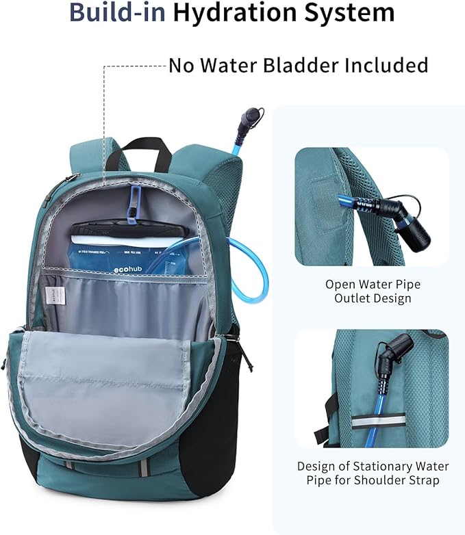 ECOHUB Hiking Backpack 30L Travel Backpack Lightweight Casual Daypack Water - Image 4