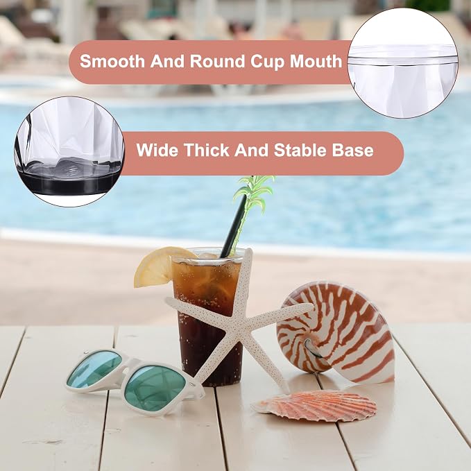 uxcell 17oz Acrylic Drinking Glasses - Image 4