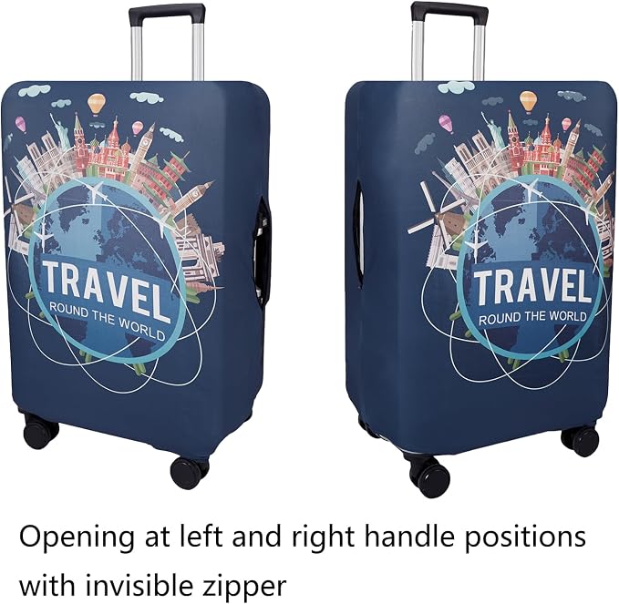 WUJIAONIAO Travel Luggage Cover Baggage Suitcase Cover Protector Skins 18-32 - Image 2