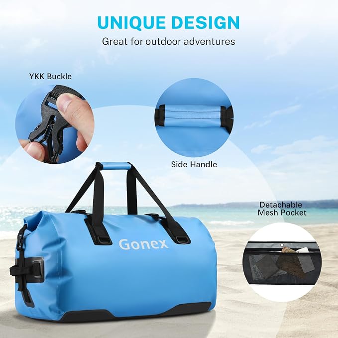 Gonex 40L 60L 80L Extra Large Waterproof Duffle Travel Dry Duffel Bag Heavy - Image 4