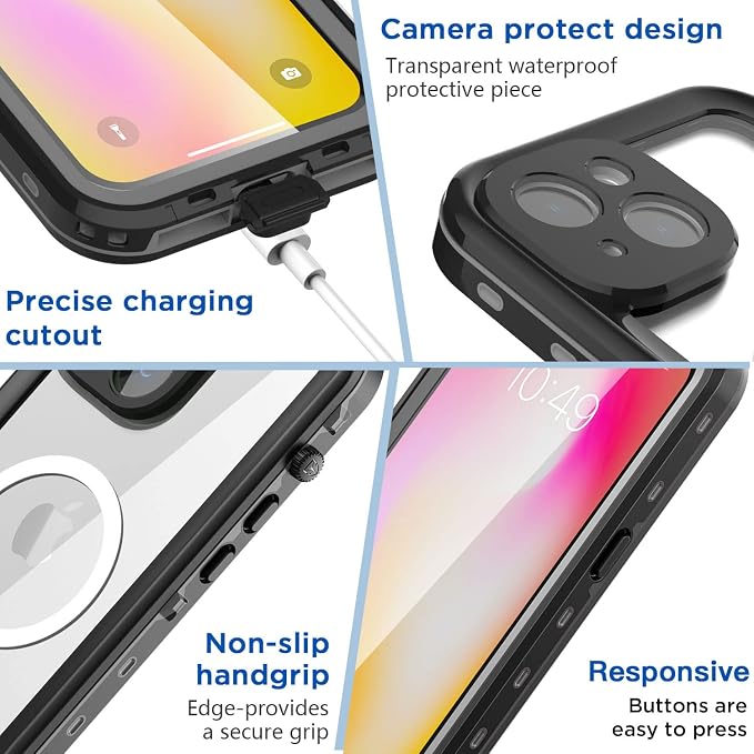 AICase for iPhone 14 Plus Case Waterproof, Compatible - Image 6