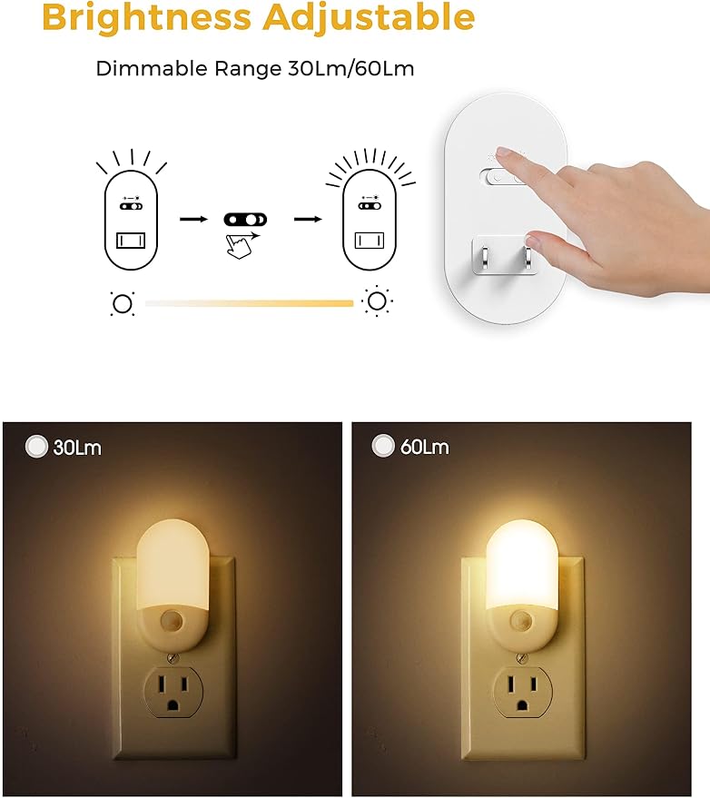 L LOHAS LED Motion Sensor Night Light, Motion Activated Night Light, 3000K Warm - Image 3