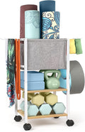 Weight Rack Dumbbell Rack Garage Storage Organization Garage Shelving Yoga Mat by VINAEMO