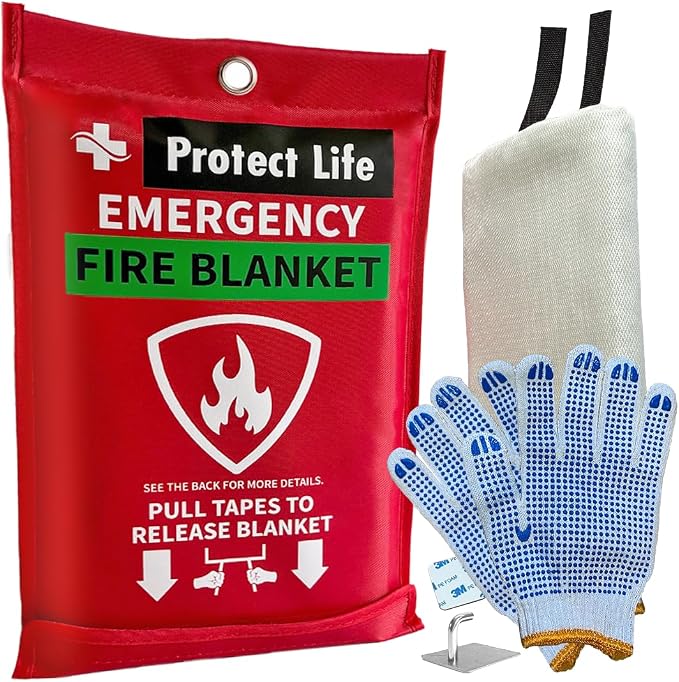 Protect Life Saving Emergency Fire Blankets 1 Pack by ProtectLife