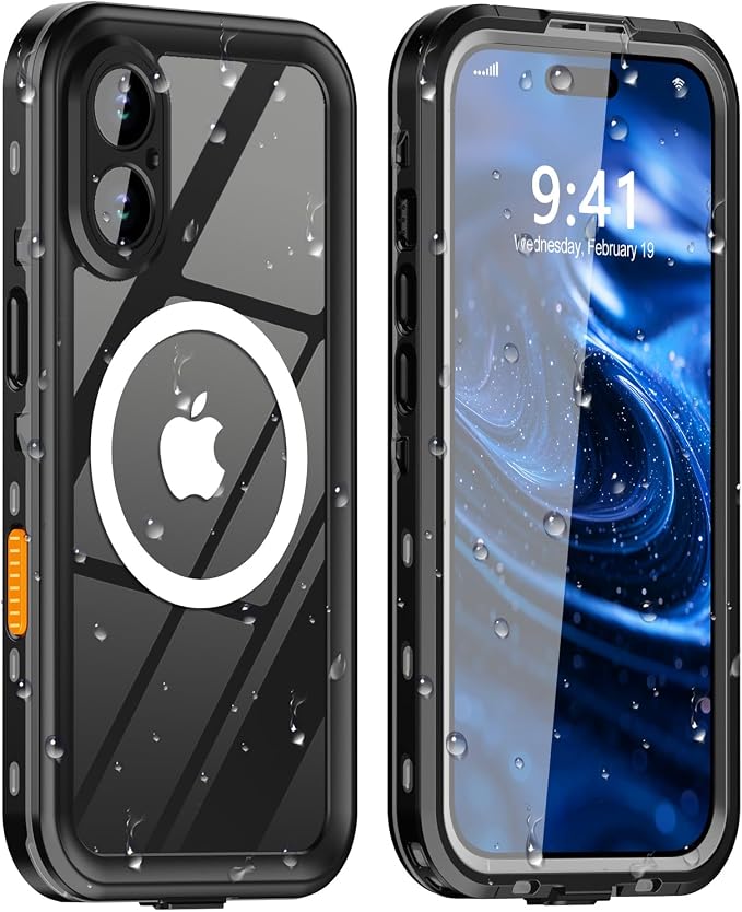 for iPhone 17 Case Waterproof, Full Body Underwater Dustproof Shockproof Case by Dewfoam