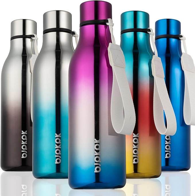BJPKPK Insulated Water Bottles, 18 oz Stainless Steel Metal Water Bottle by BJPKPK