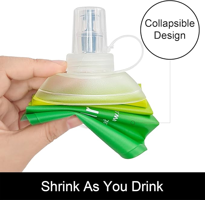 WILDREEDS 250ml Soft Flask, TPU Collapsible Soft Water Bottle - Image 3