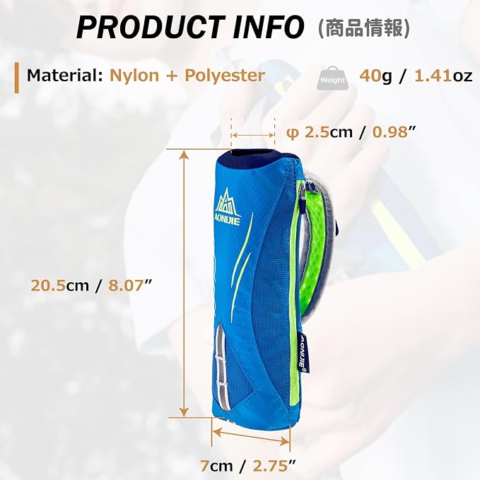 Azarxis TPU Soft Flask Collapsible Water Bottle Running Folding Gel Water - Image 2