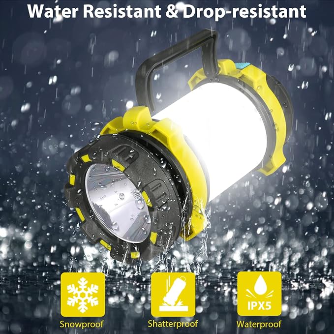 BOBKID 2 Pack Camping Lantern, Outdoor LED Camping Light, Rechargeable - Image 2