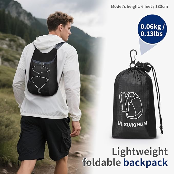 20L Hiking-Daypack Lightweight Foldable Travel Packable Backpack - Image 2