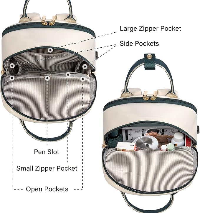 LOVEVOOK Laptop Backpack for Women 15.6 Inch Laptop Bag - Image 3
