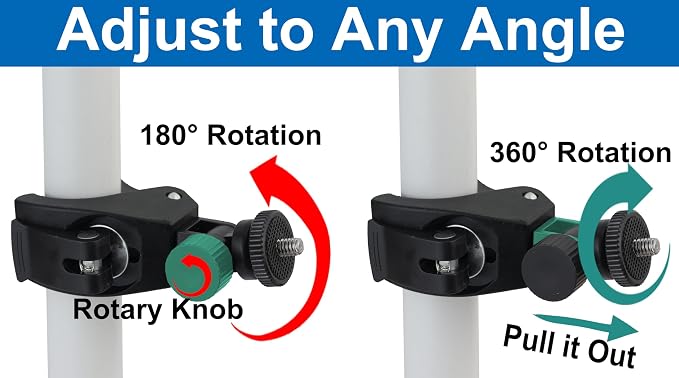Phone Holder with Clamp for Stroller, Golf Cart, Cell Phone Mount Holder for - Image 2