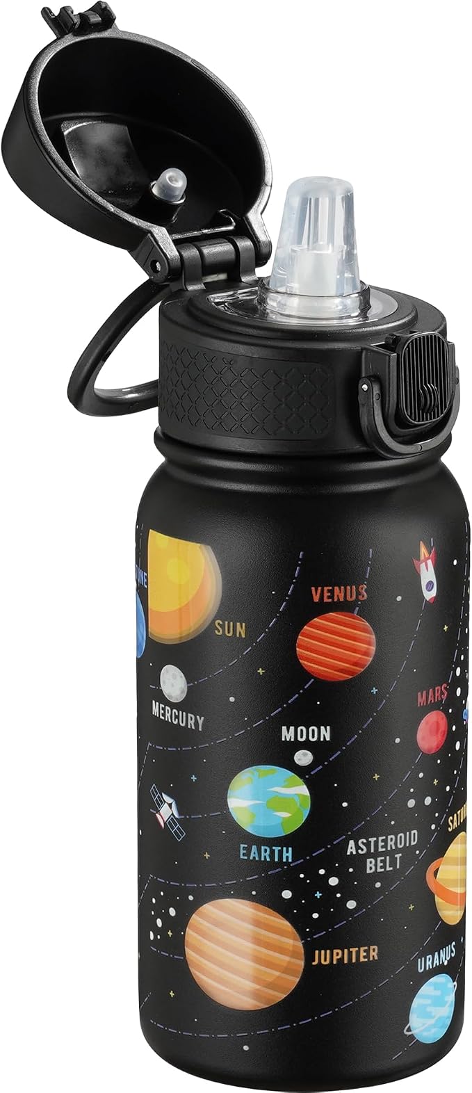 OLDLEY 12oz Kids Water Bottle, Stainless Steel Insulated Water Bottle by OLDLEY