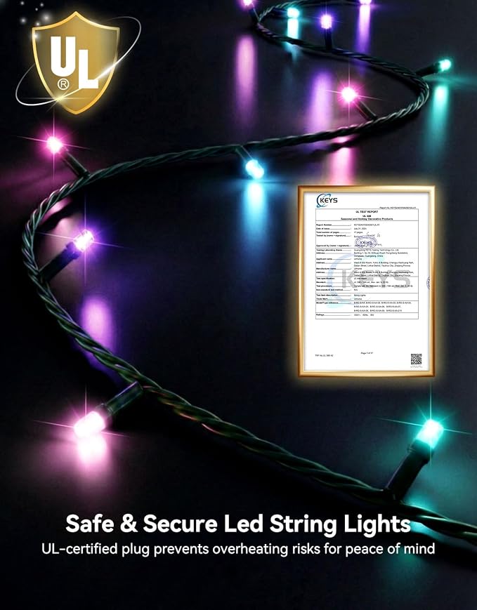 LitHome 99FT 300 LED Easter Lights String Outdoor Waterproof, 8 Modes Pastel - Image 5