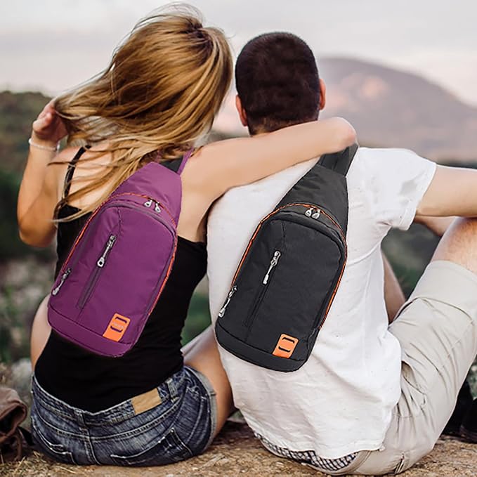 Peicees Small Sling Backpack Waterproof Unisex Shoulder Bag Chest Crossbody - Image 6