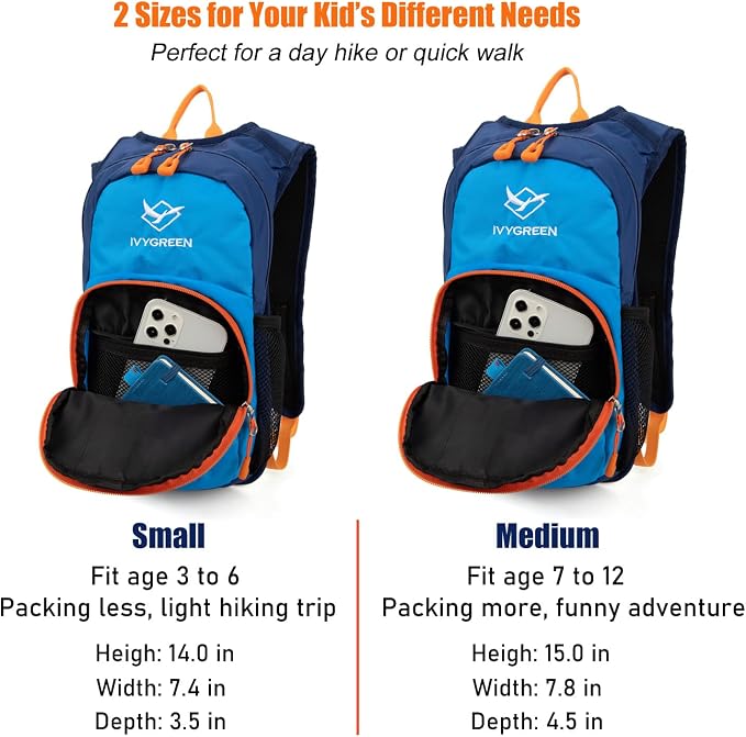 Ivygreen Kids Hydration Backpack, Hiking Backpack - Image 6