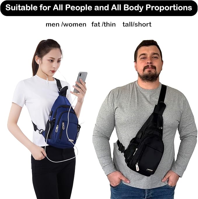 JENAGREEN Waterproof Sling Backpack Crossbody Sling Bag, Cross Bag Adjustable - Image 6