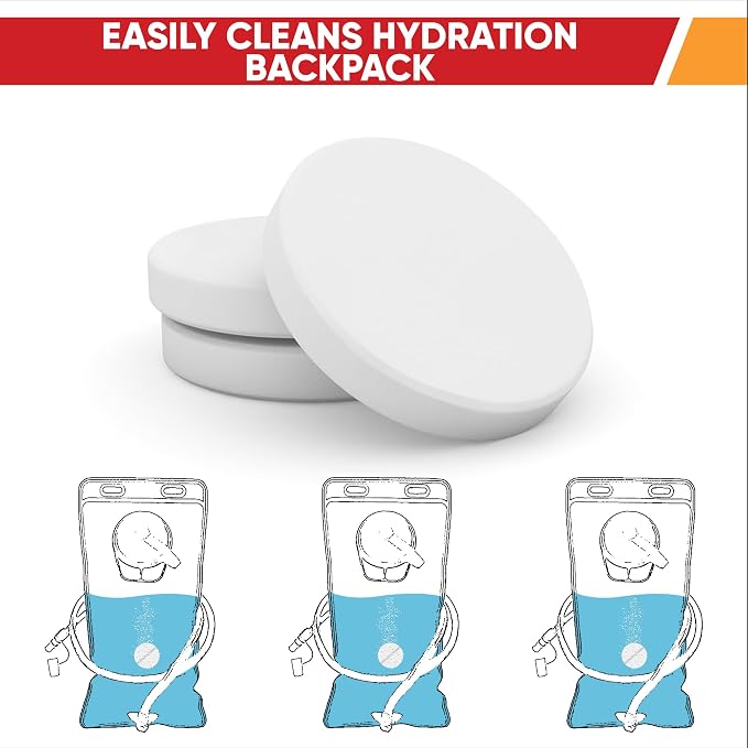 CleanHike Hydration Bladder Cleaning Tablets, Individually Wrapped Effervescent - Image 5