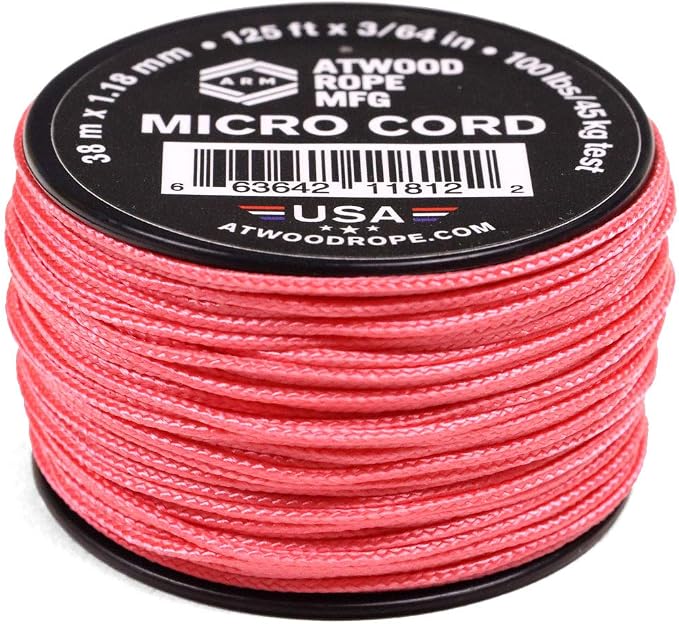 Atwood Rope MFG Micro Utility Cord 1.18mm X 125ft Reusable Spool | Tactical by AtwoodRopeMFG