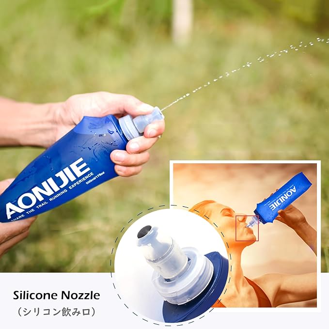TRIWONDER Collapsible Water Bottles TPU Soft Flask Running Bottles BPA-Free - Image 5