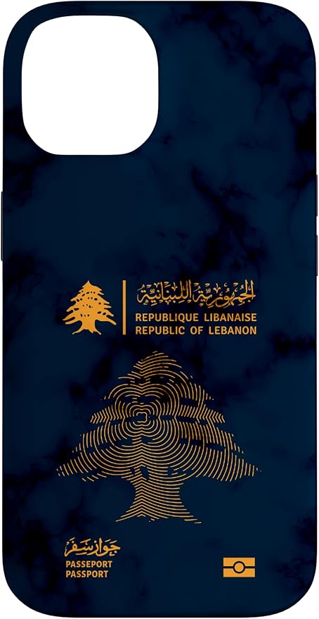 Lebanon, Lebanon Passport, Lebanon Flag, Lebanon map. Case by Unknown