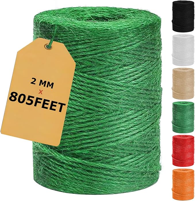 Vanhench 805ft Garden Twine for Gardening Climbing Plants Ties, Strong Natural by Vanhench