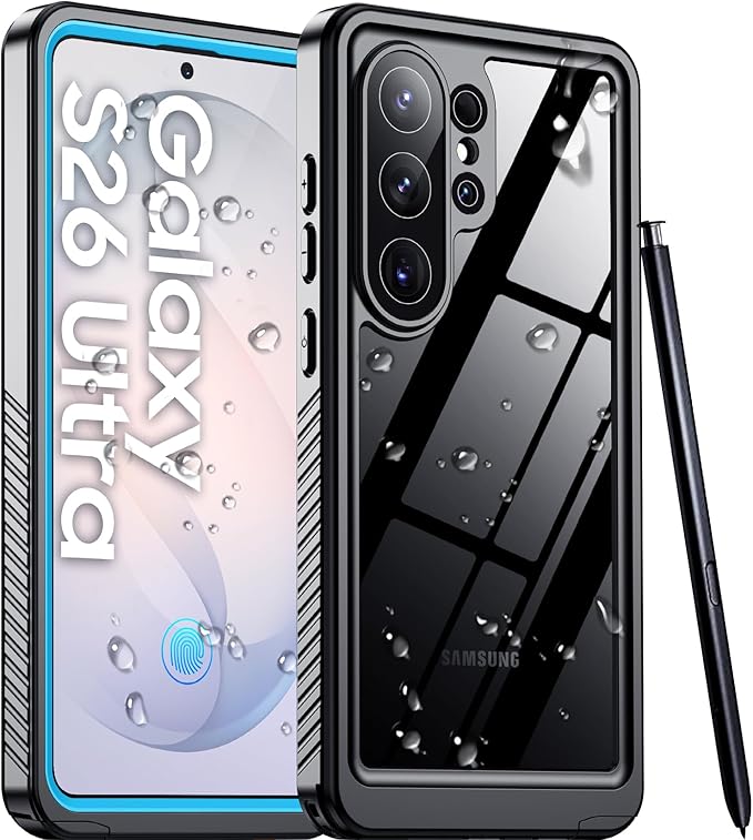 Temdan Designed for Samsung Galaxy S26 Ultra Case Waterproof, Built-in Lens & by Temdan