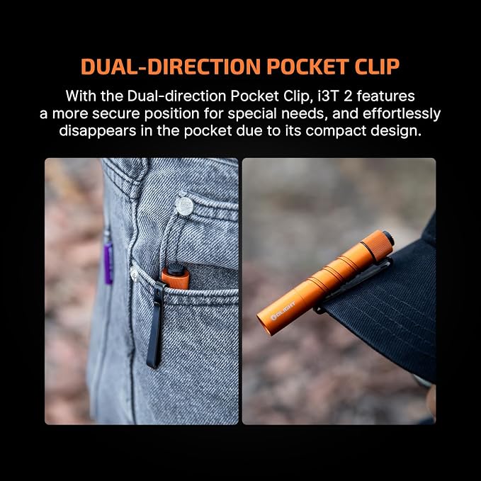 OLIGHT I3T 2 EOS Pocket EDC Flashlight, 200 Lumens Compact Bright Handheld - Image 7