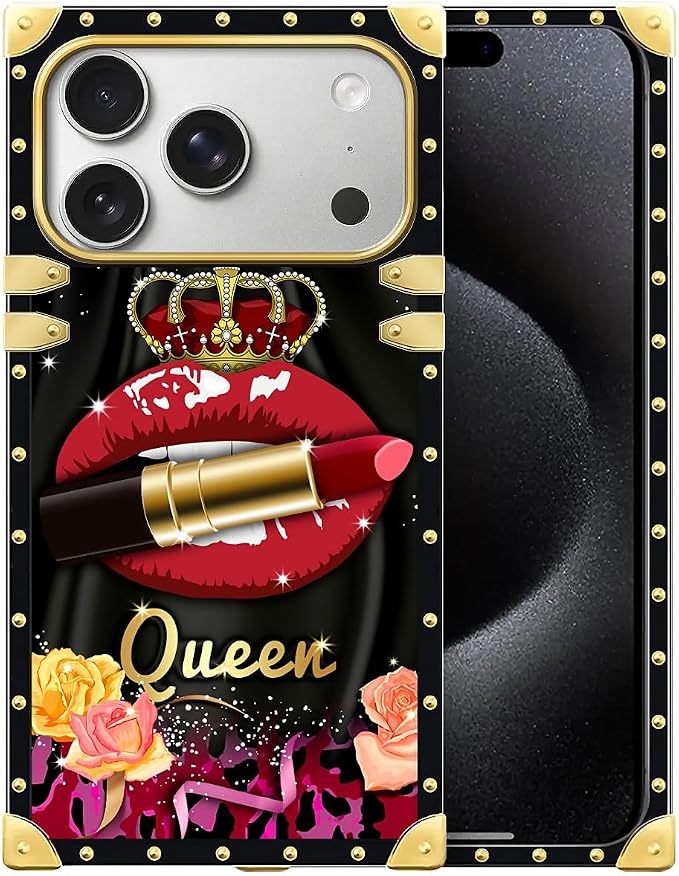 for iPhone 17 Pro Max Case Luxury Golden Decoration by Unknown