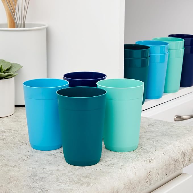 US Acrylic Newport 10 ounce Unbreakable Plastic Stackable Juice Tumblers in - Image 8