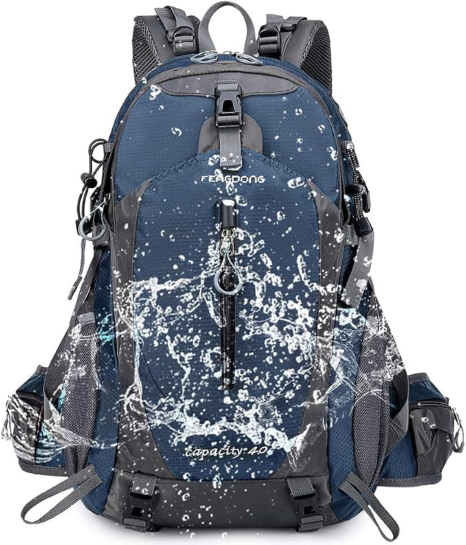 FENGDONG 40L Waterproof Lightweight Outdoor Daypack Hiking, Travel Backpack - Image 6