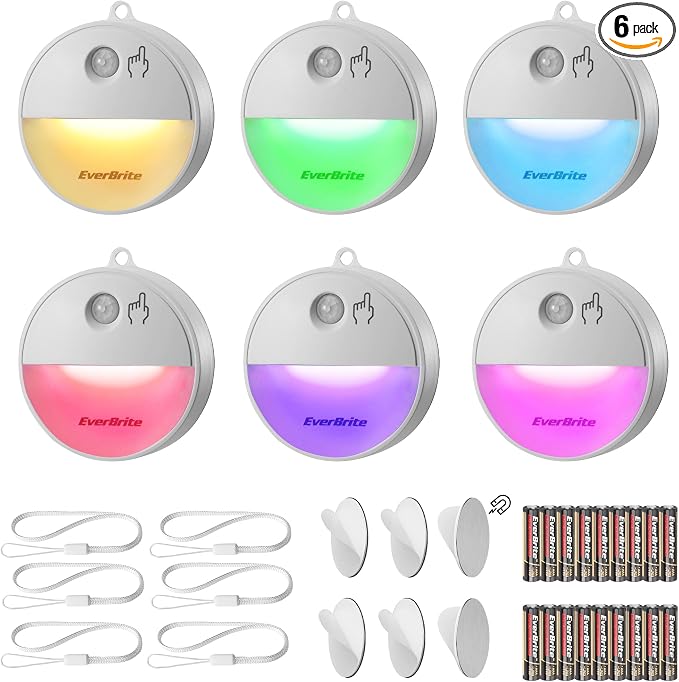 EverBrite LED Motion Sensor Night Light, Dimmable Night Lights by EverBrite