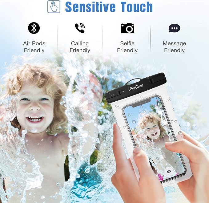 ProCase 6 Pack Waterproof Phone Pouch Dry Bag Underwater Case - Image 4