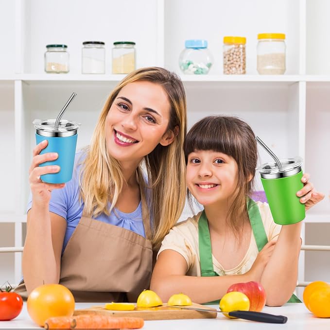 Kids Stainless Steel Cups with Lids, Spill Proof Metal Tumblers With Stainless - Image 7