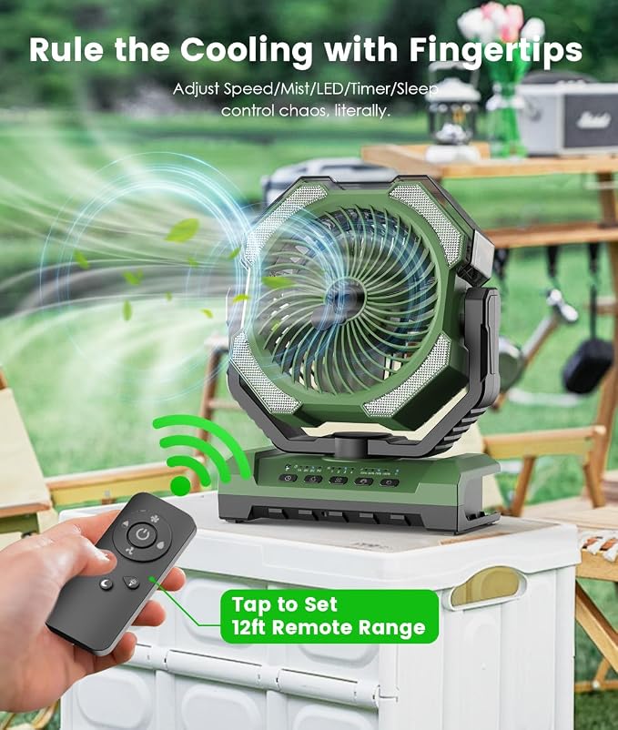 Camping Misting Fan - Image 4