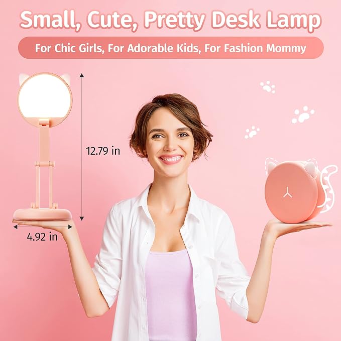 One Fire Cute Desk Lamp Pink Dorm Lamps - Image 2